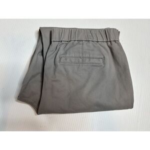 Lands End Womens Size 10 Gray‎ Mid-Rise Pull On Chinos Crop Pants